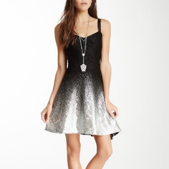 Free People Dresses & Skirts - Free People Foil Ombre Lace Fit & Flare Dress